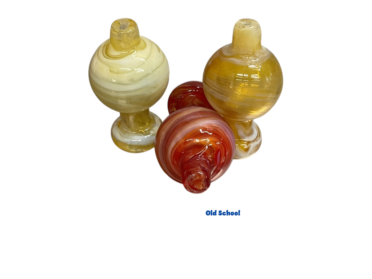 Marble Swirl Glass Bubble Carb Cap