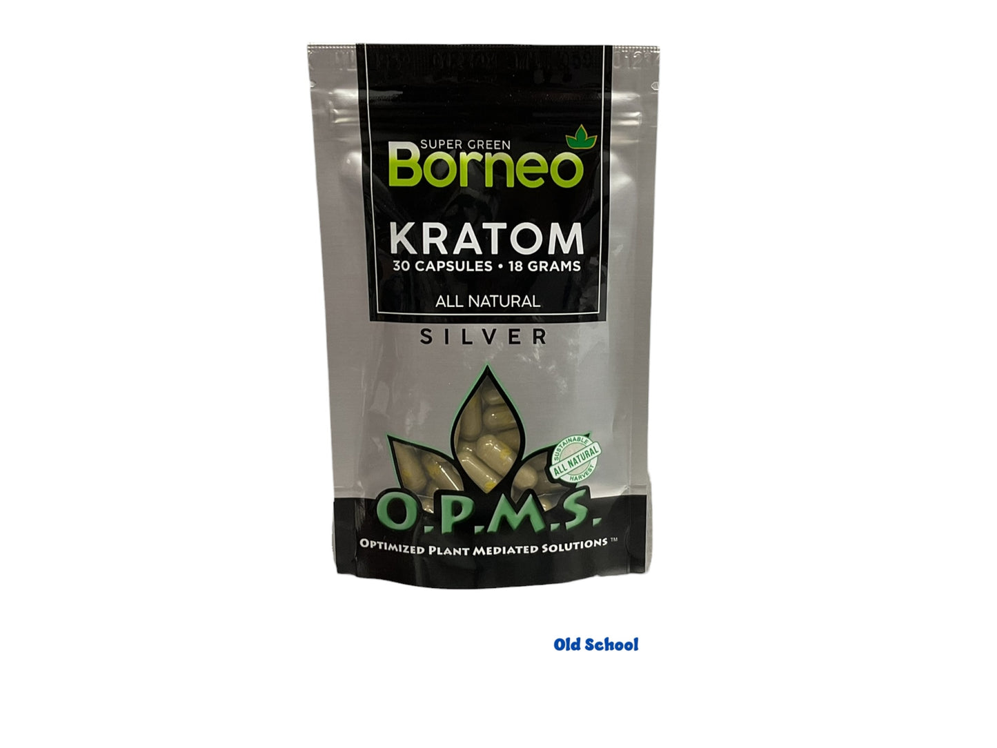 O.P.M.S Super Green Borneo 30 Kratom capsule