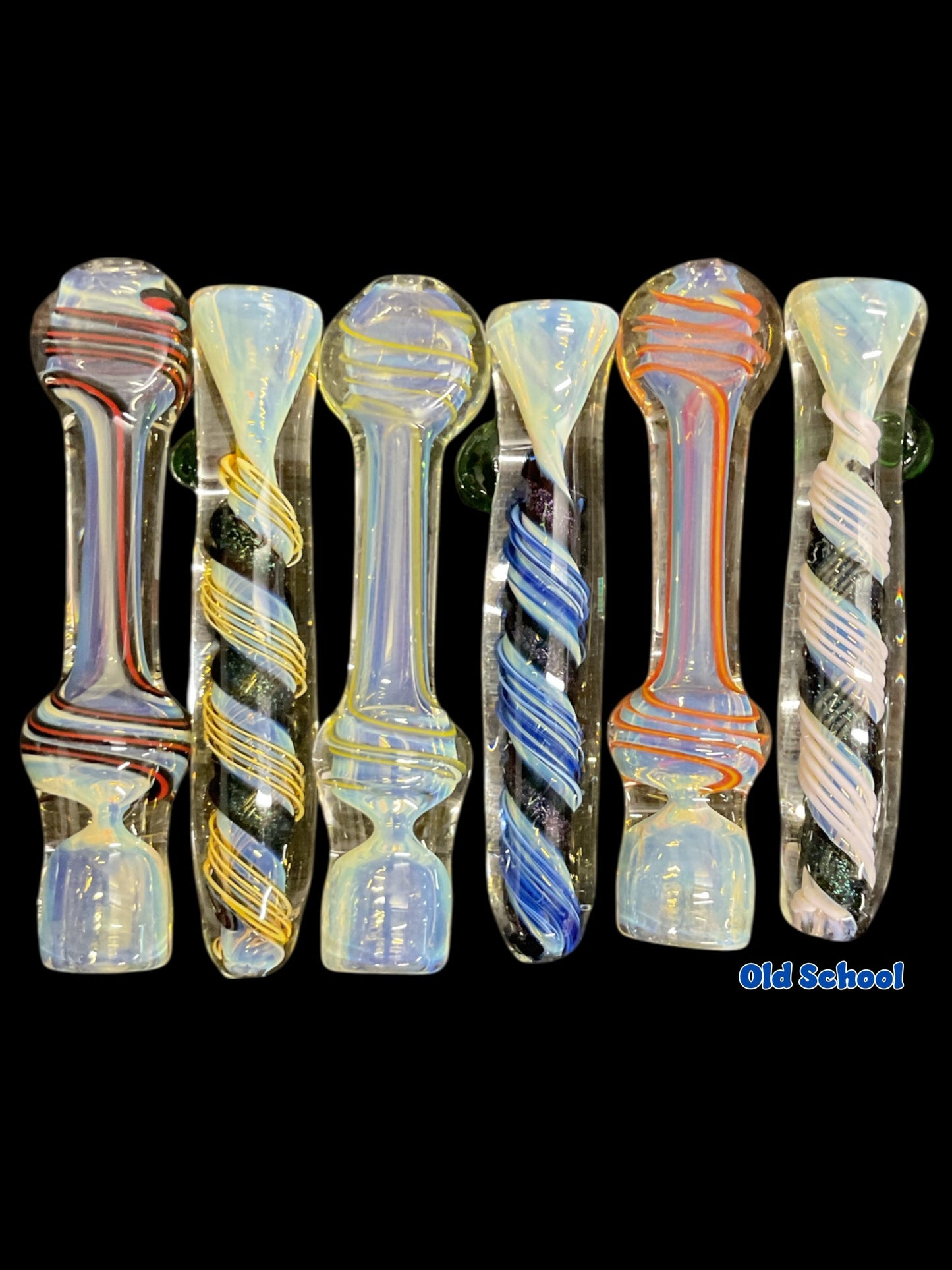 Fumed w/ Dichro & color strips