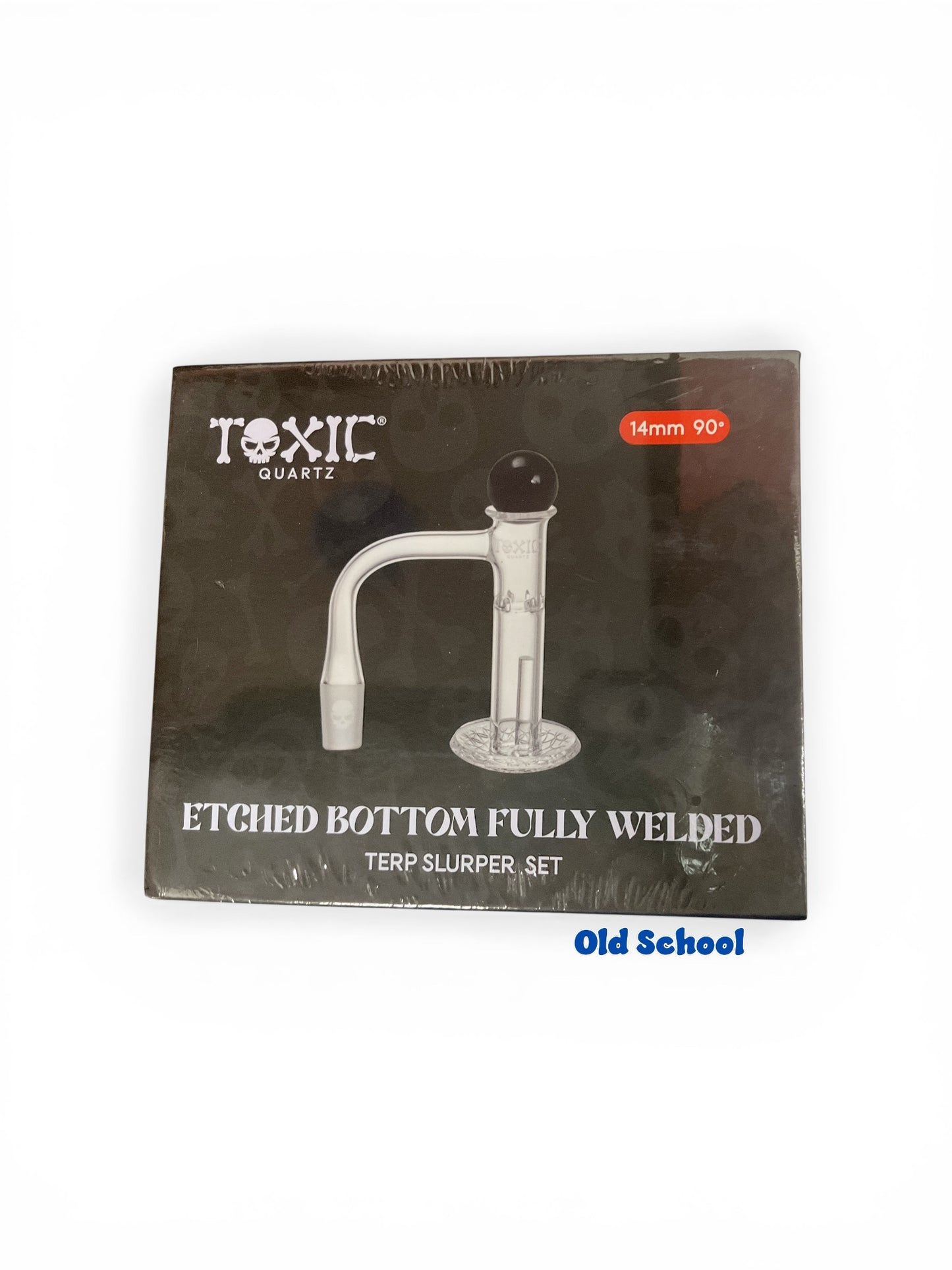 TXQB3 Toxic 14mm 90 Etched Bottom Fully Welded Terp Slurper set