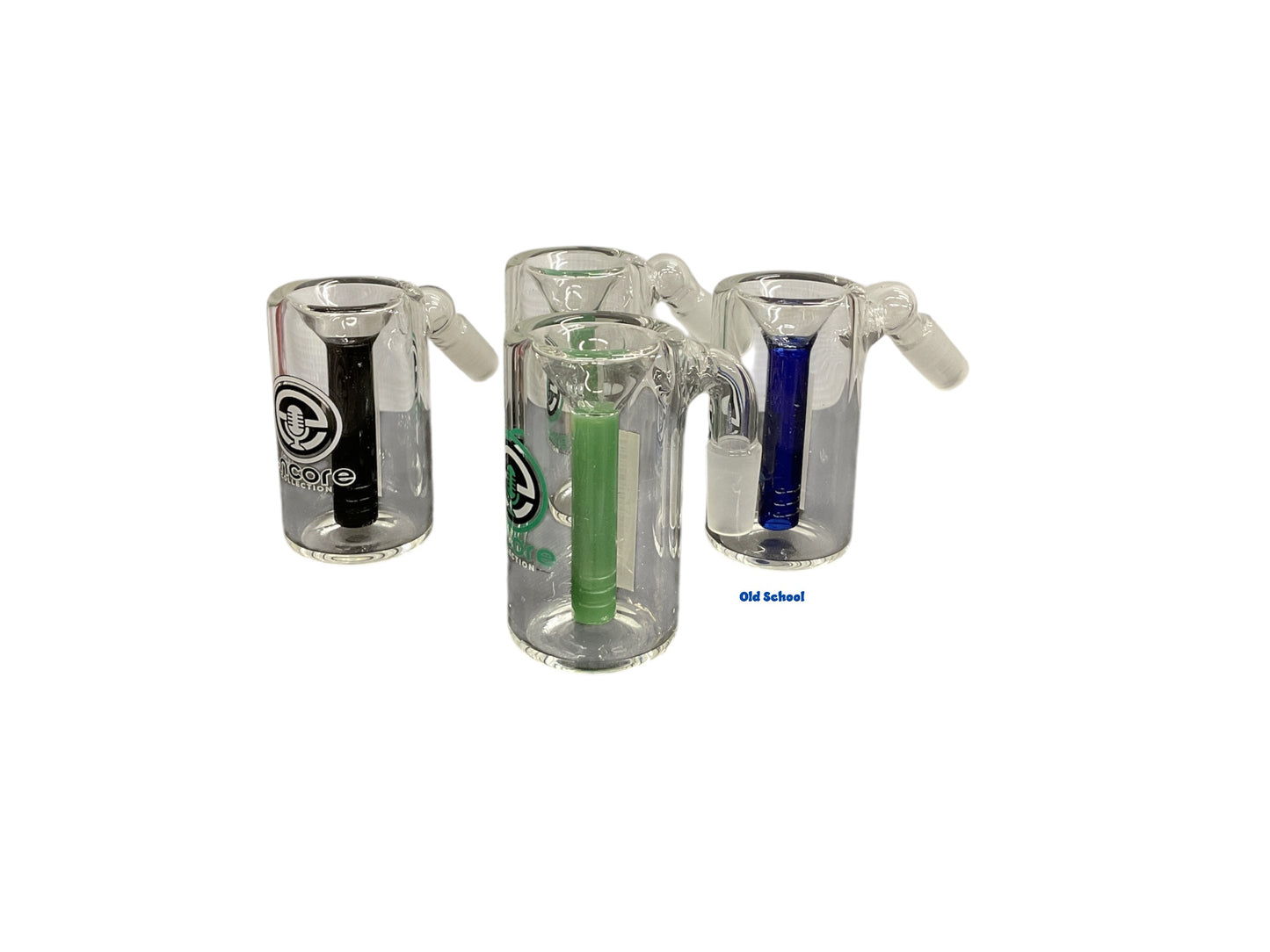 14mm Encore Ashcatcher with color stem 90/45 Degree