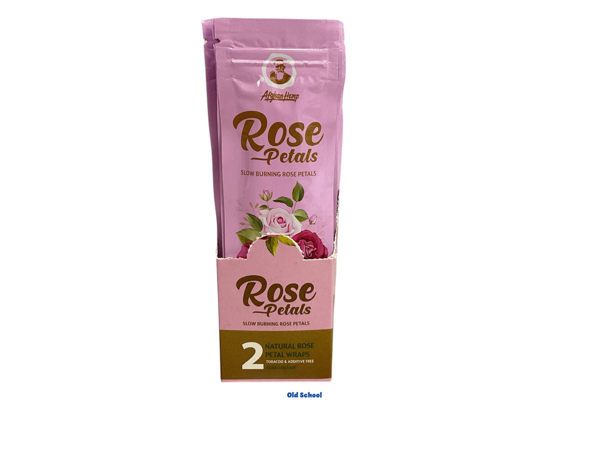 AFGHAN HEMP- Natural Rose Petal Wraps 2pk