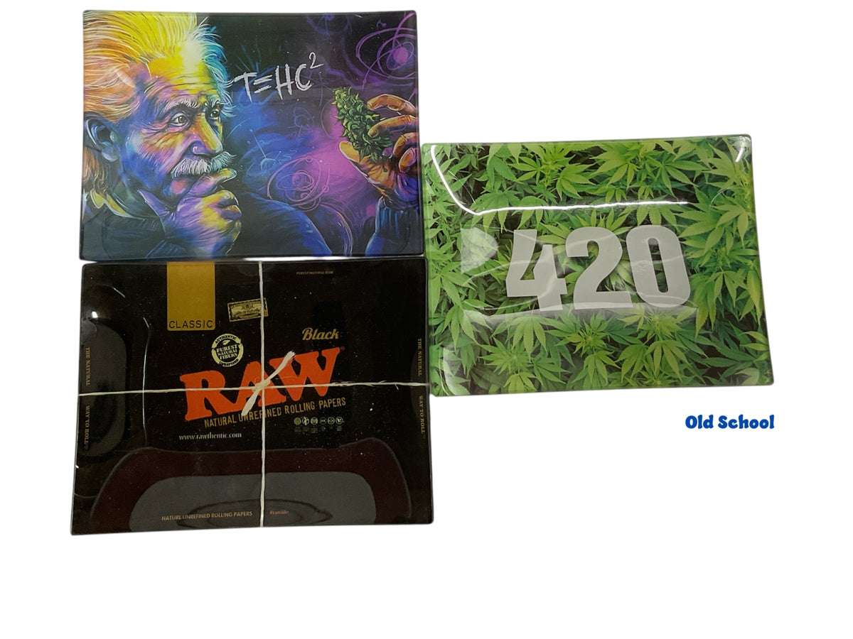 Shatter Resistant Glass Rolling Tray