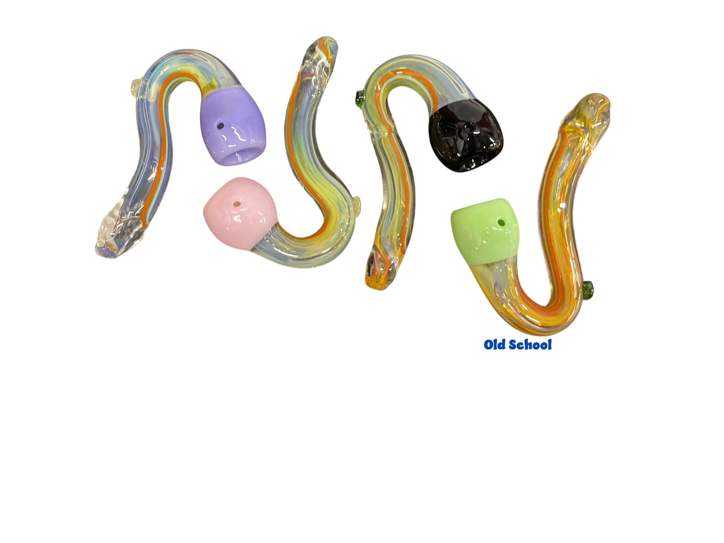 6” Sherlock Hand Pipe with colored Bowl