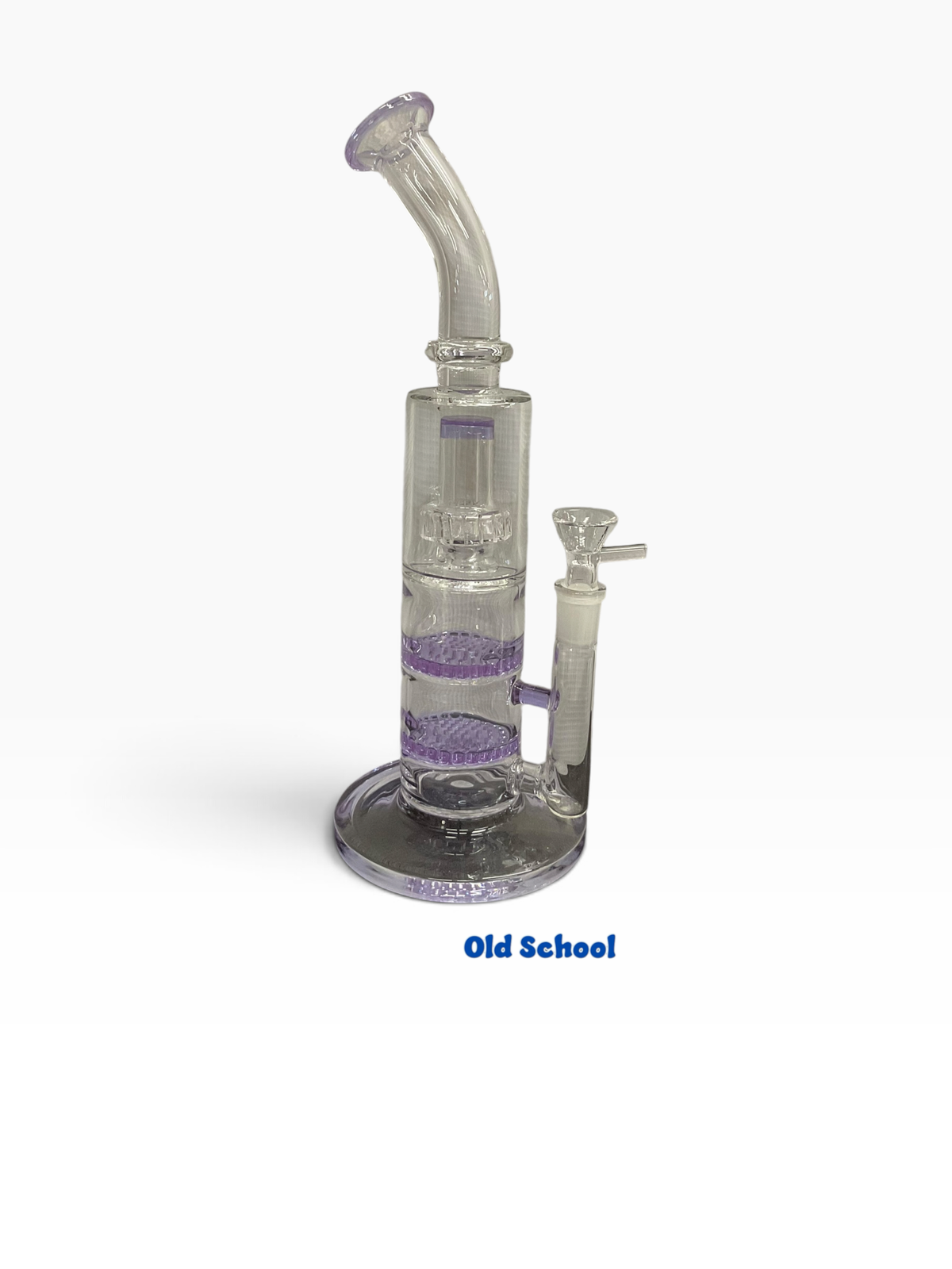 14&18mm 12” assorted Color Double Layer Perc water pipe