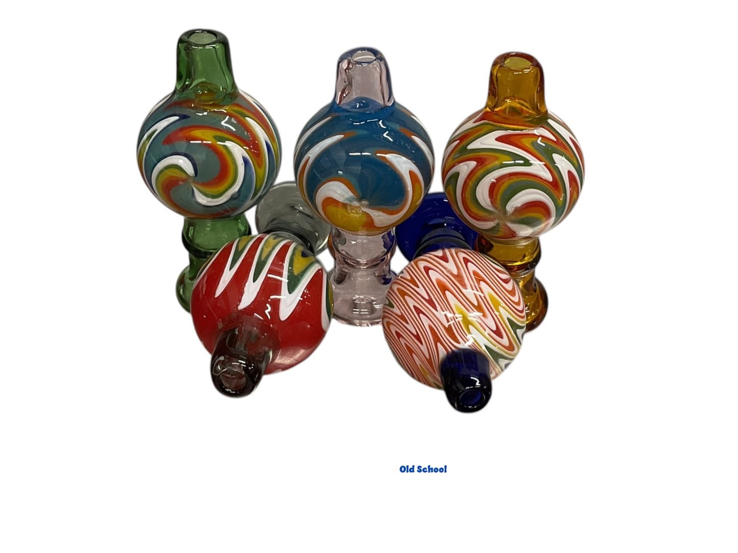 Wig Wag Colored Glass Bubble Carb Cap