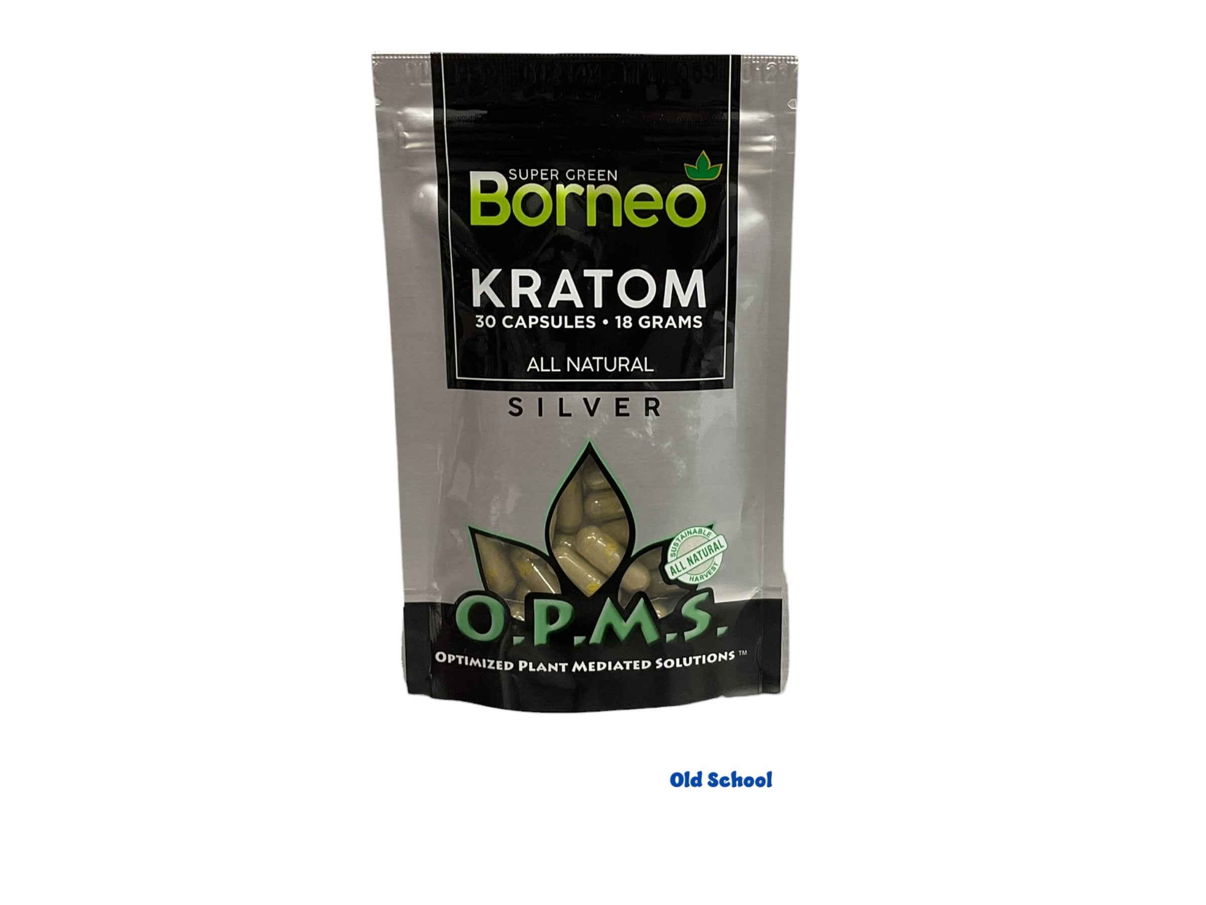 O.P.M.S Super Green Borneo 30 Kratom capsule