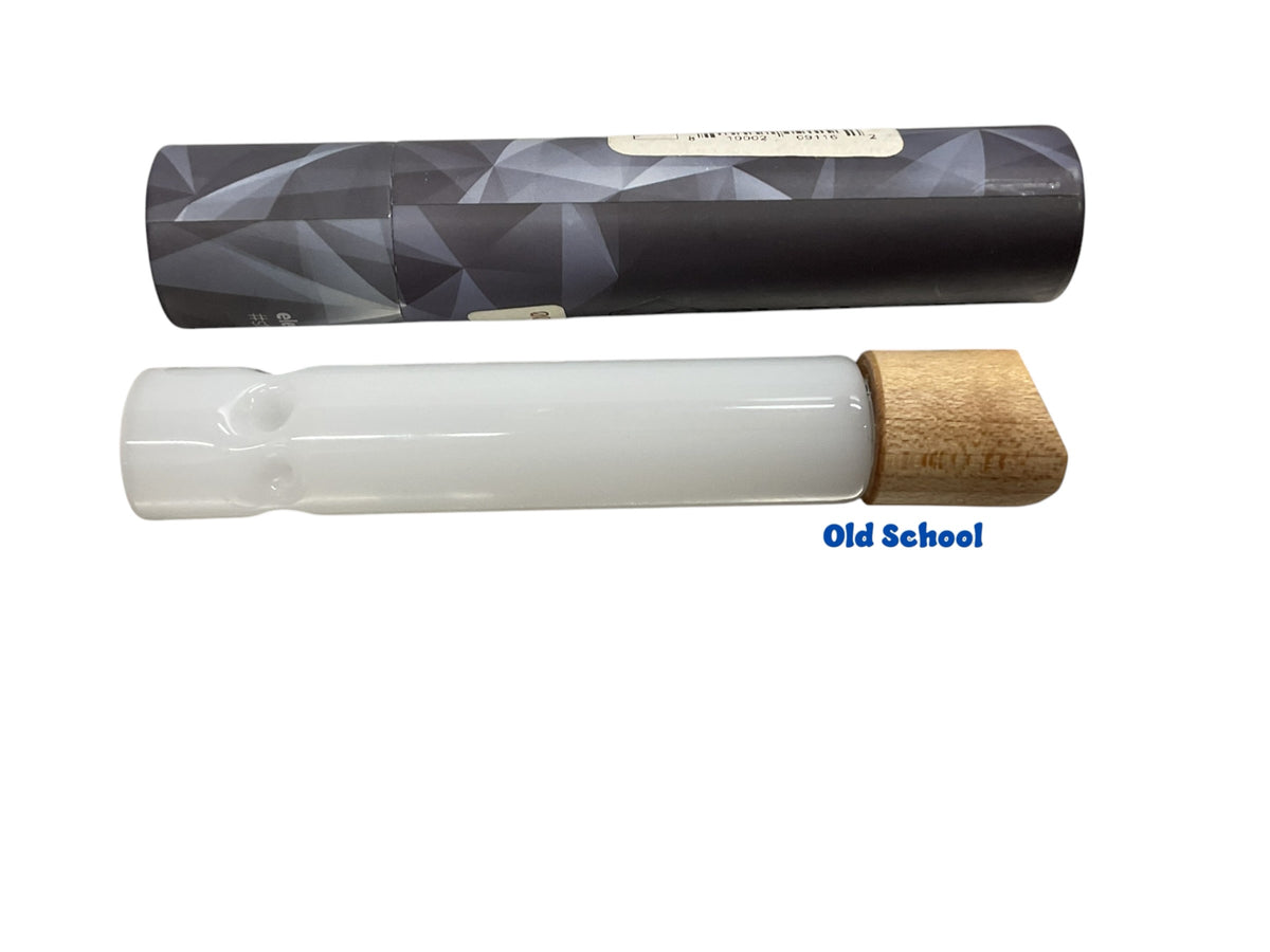 Chillum with wooden mouth piece