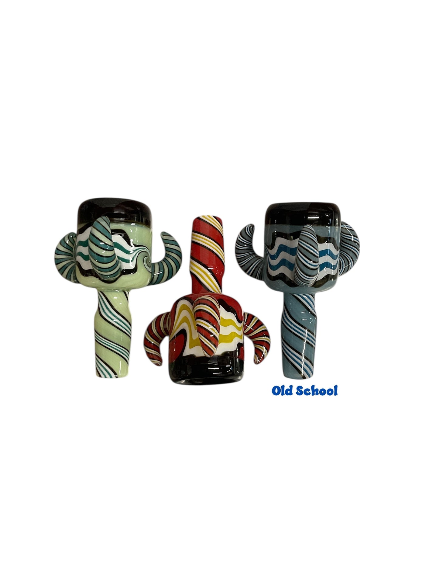 14mm 3 Horn Colorful WigWag bowl