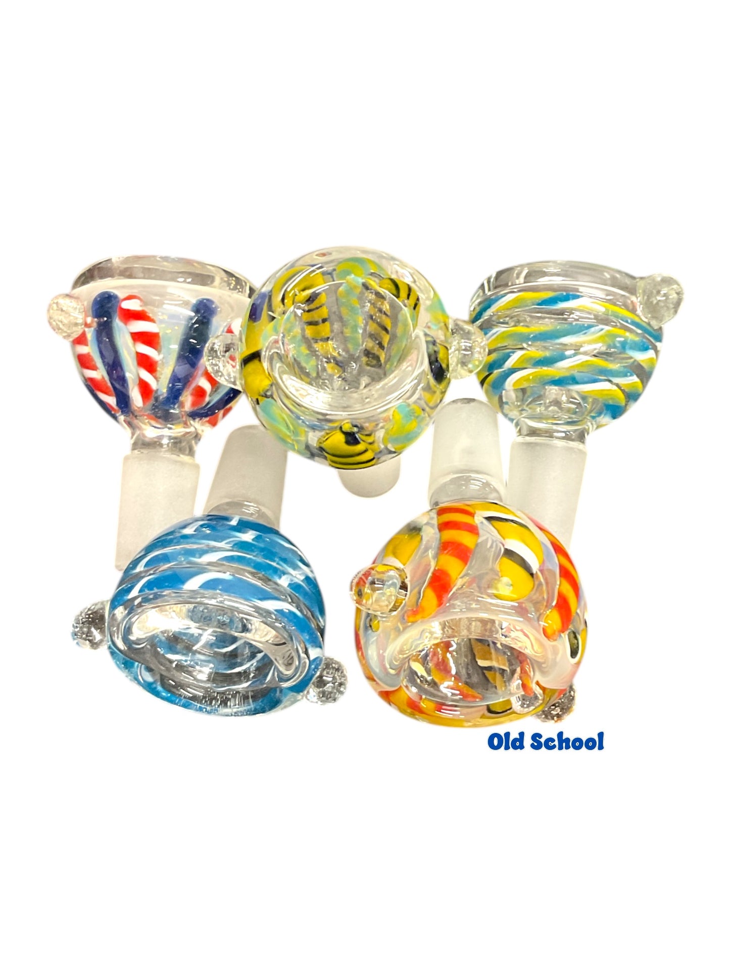 BL53 14mm Multi Colored and Swirl Bowl