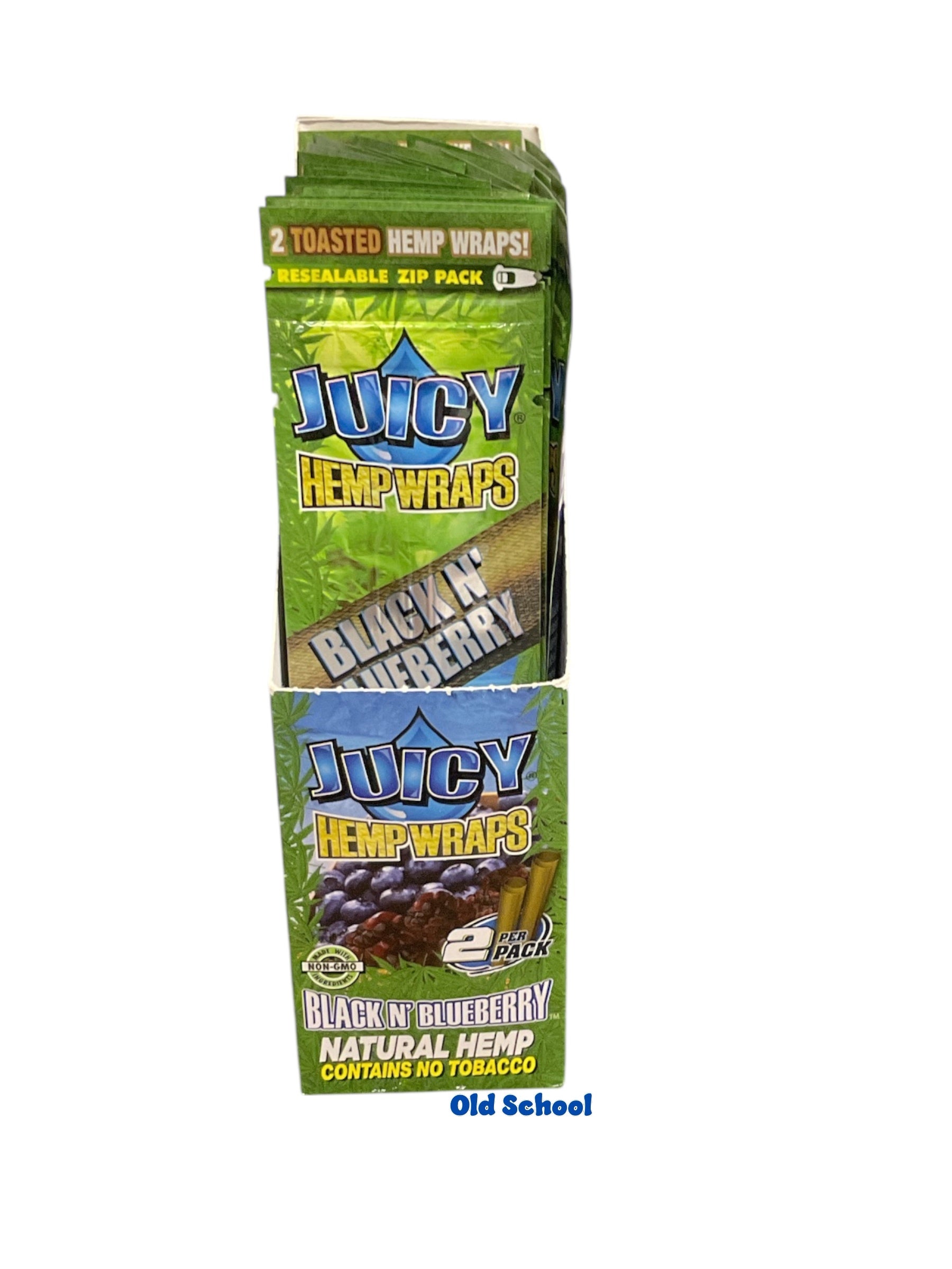2pk Black N’ Blue Juicy Hemp Wraps