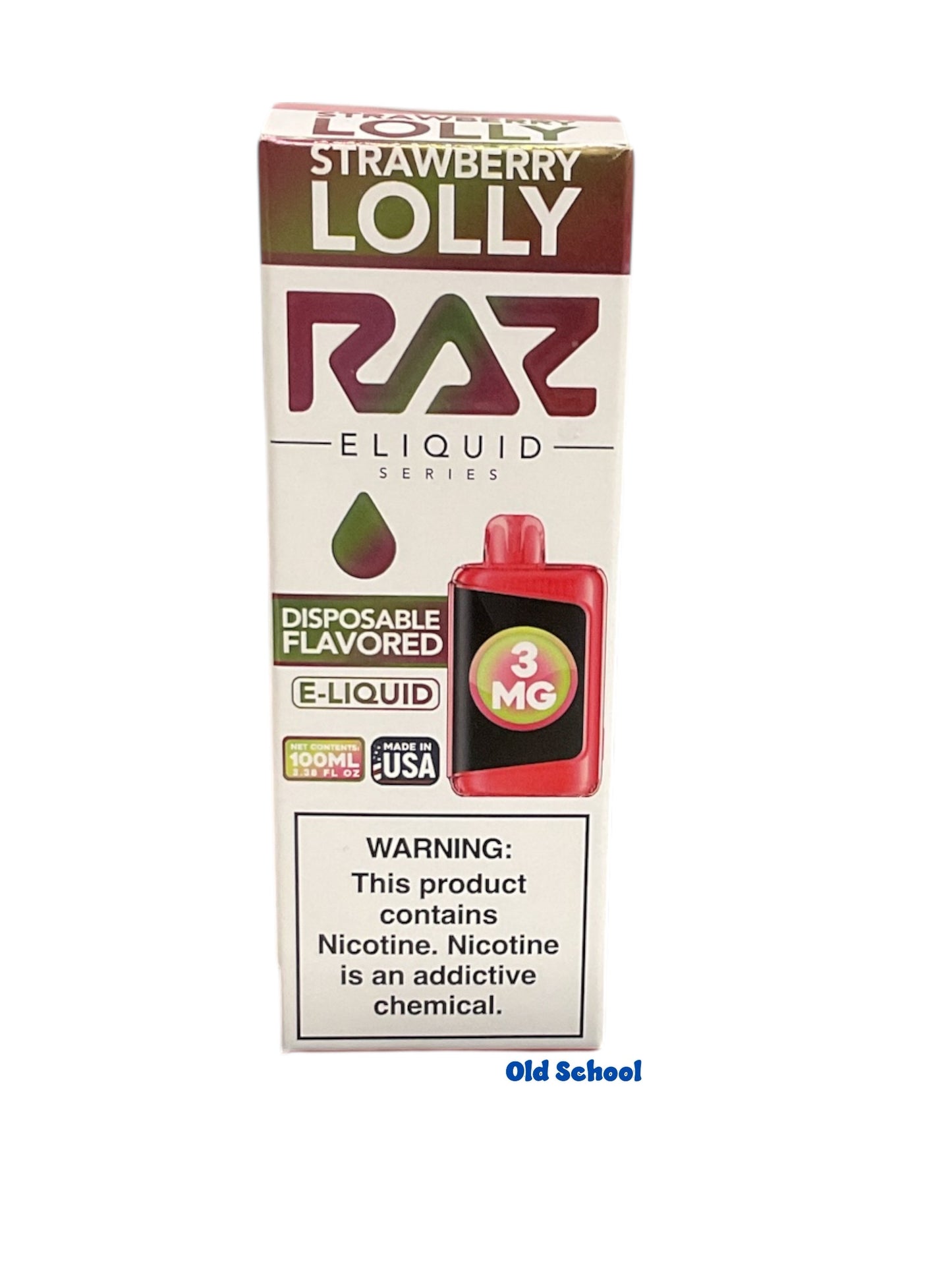 RAZ X Pod Juice 100ml 3mg Strawberry Lolly