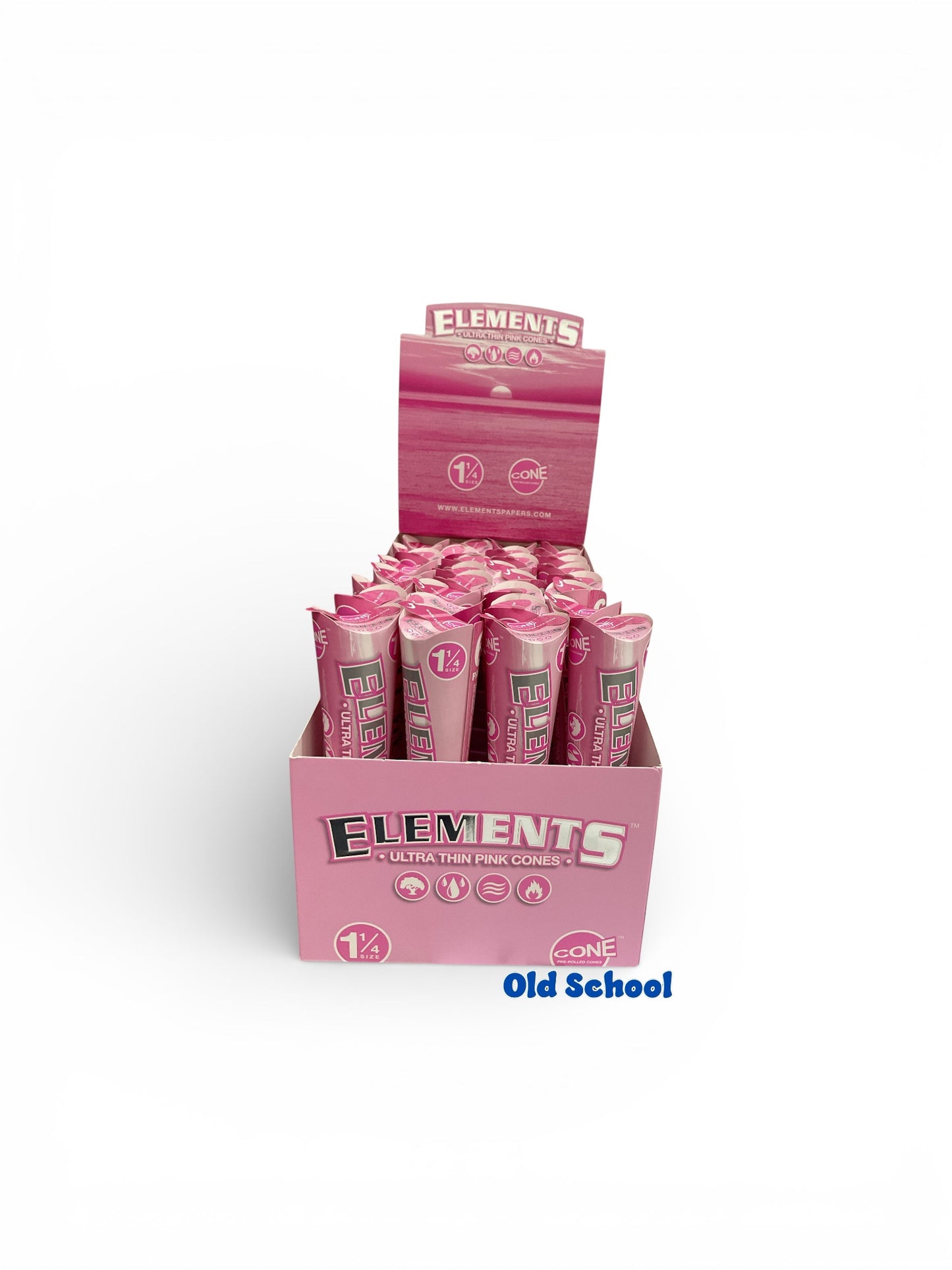 Elements Pink Cones 1 1/4 6pk