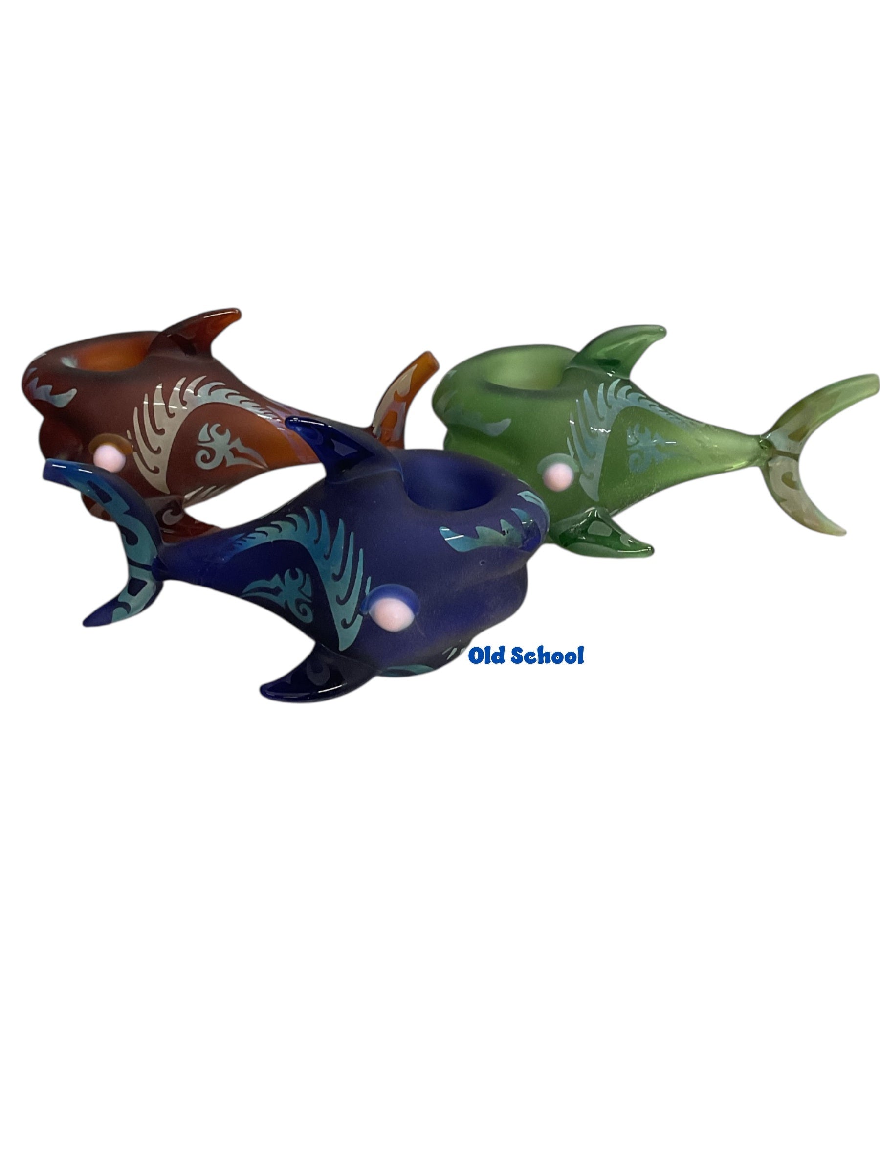 Aztec Design Sandblasted Shark pipe