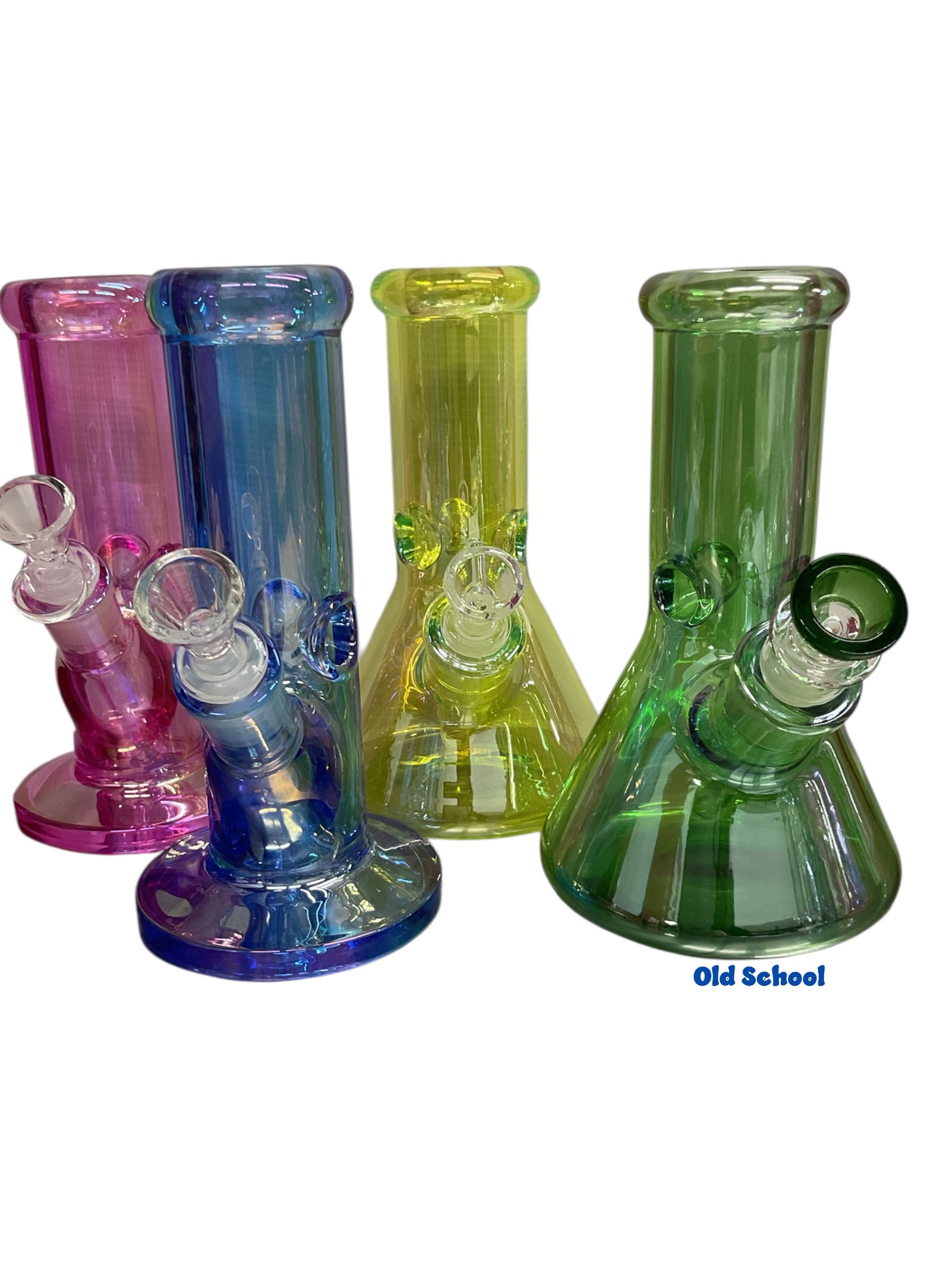 8” Colorful Beaker & Straight Tube