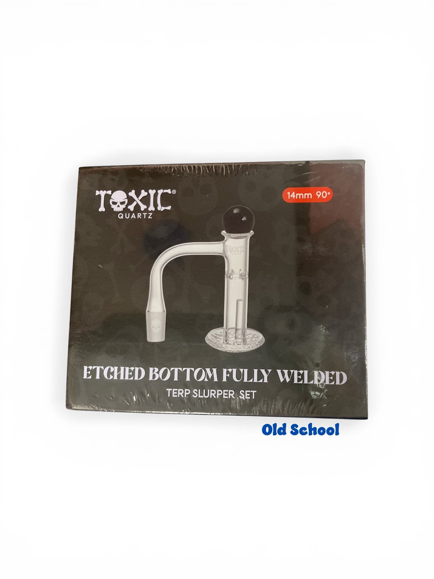 TXQB3 Toxic 14mm 90 Etched Bottom Fully Welded Terp Slurper set