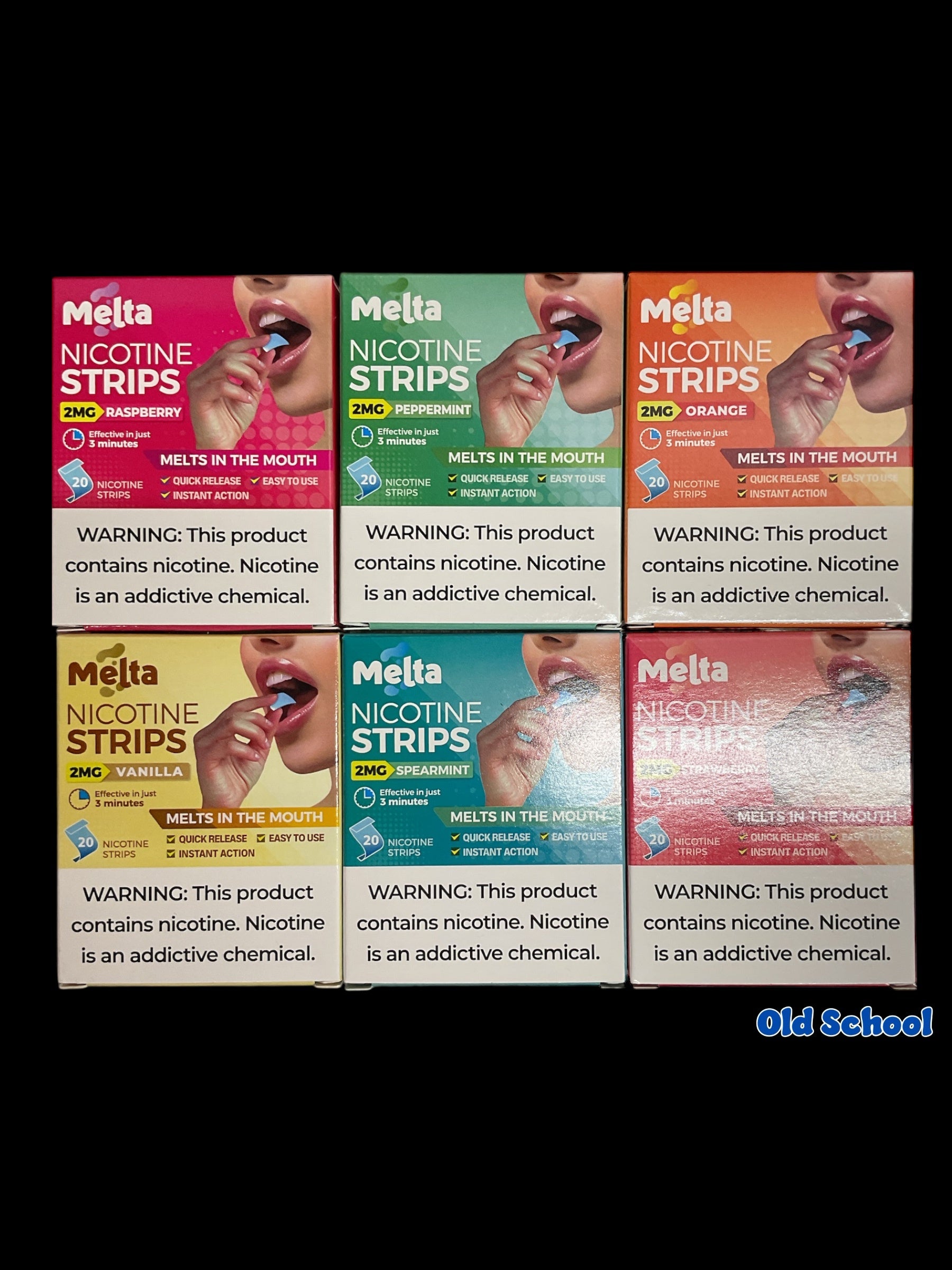 Melta Oral Nicotine Strips 1pk 20 2mg nicotine strips
