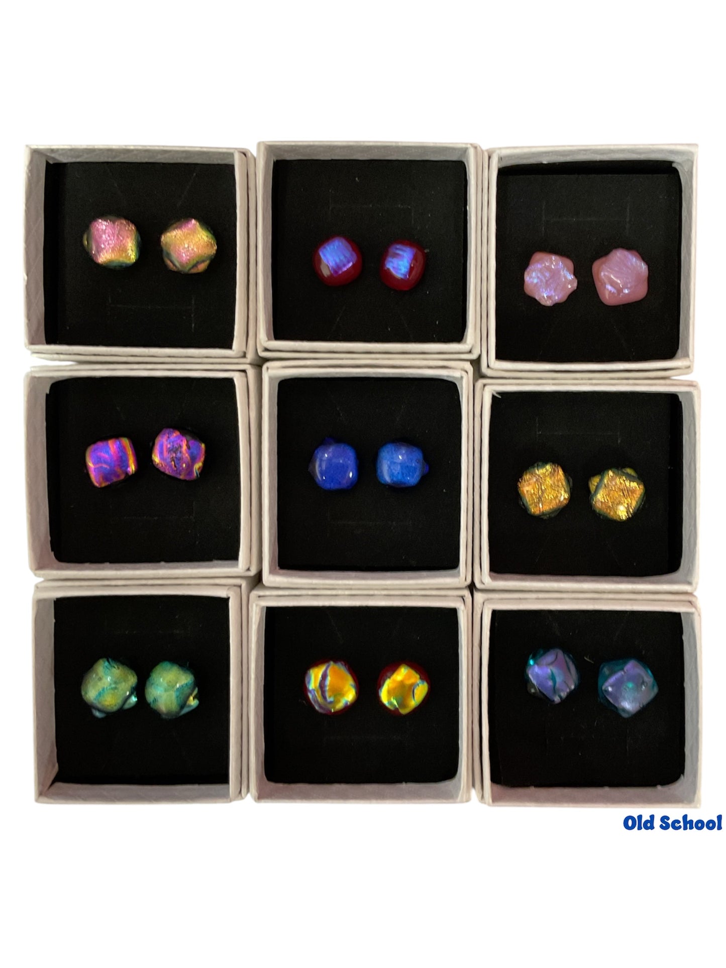 OMG!!! Post back Dichromatic Earrings