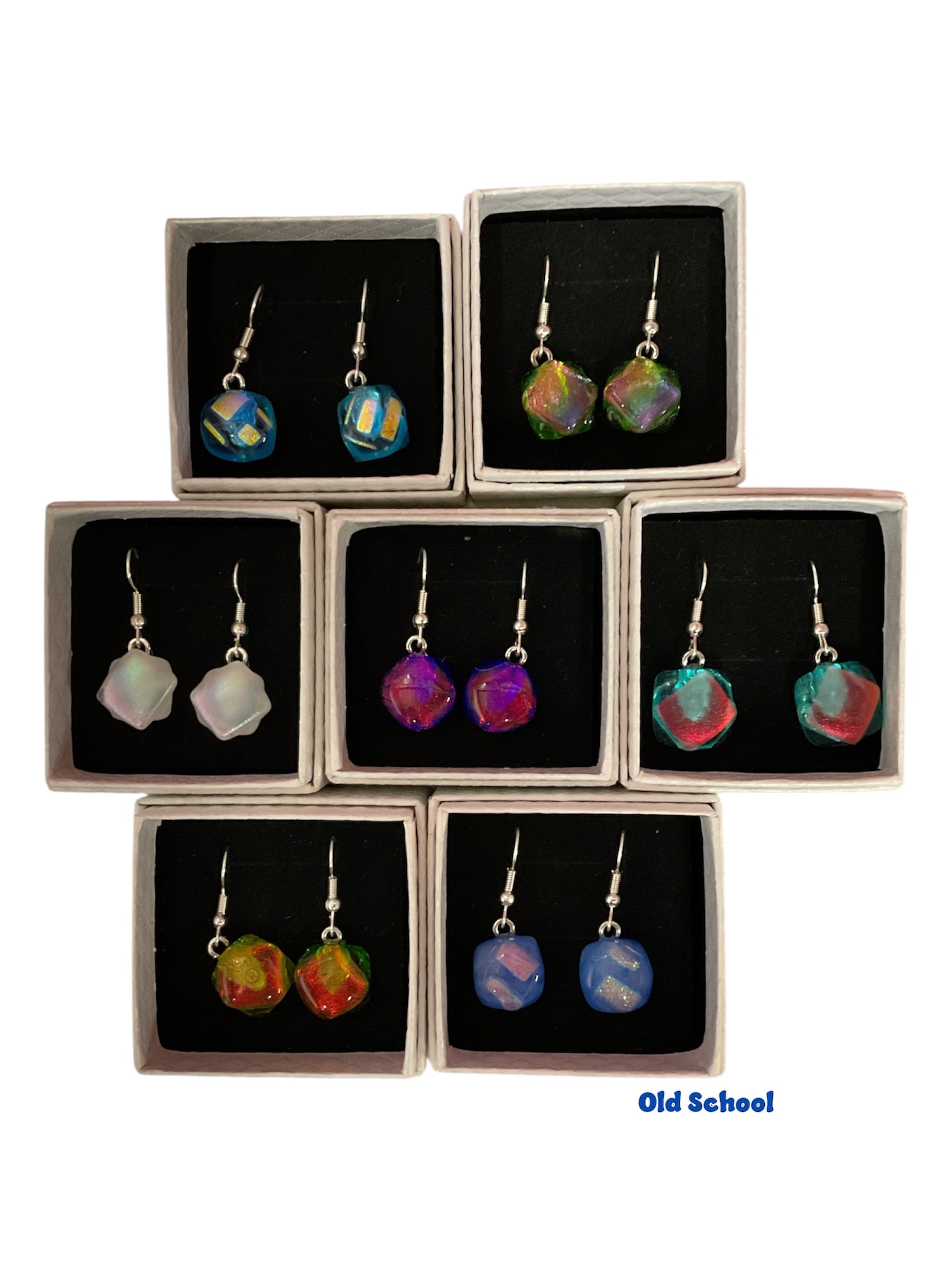 OMG!!! Dichromatic Dangle Earrings