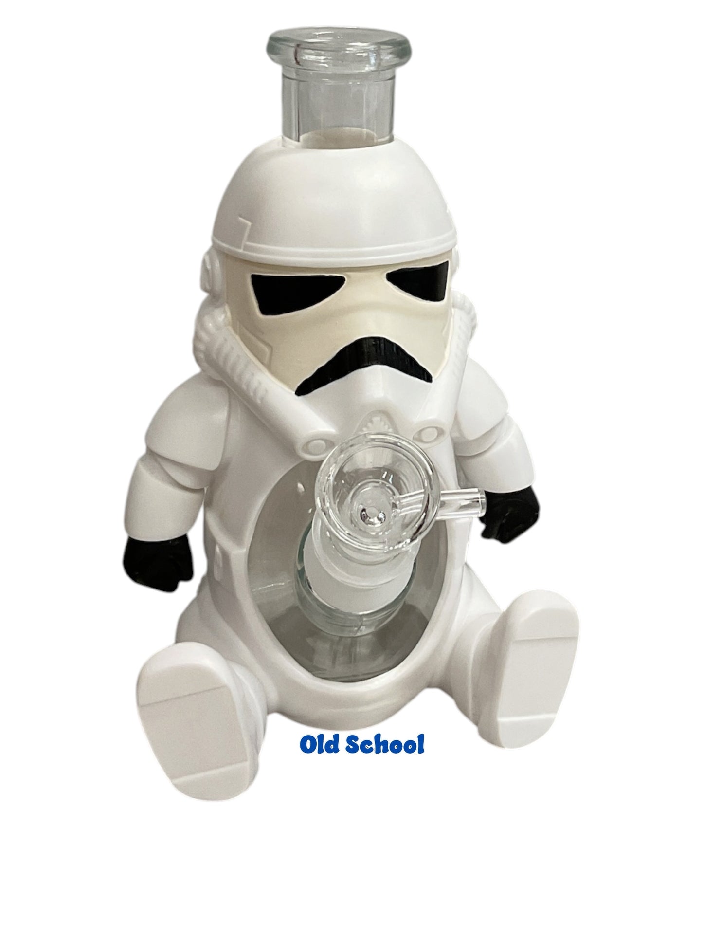 7” White Soldier Water Pipe