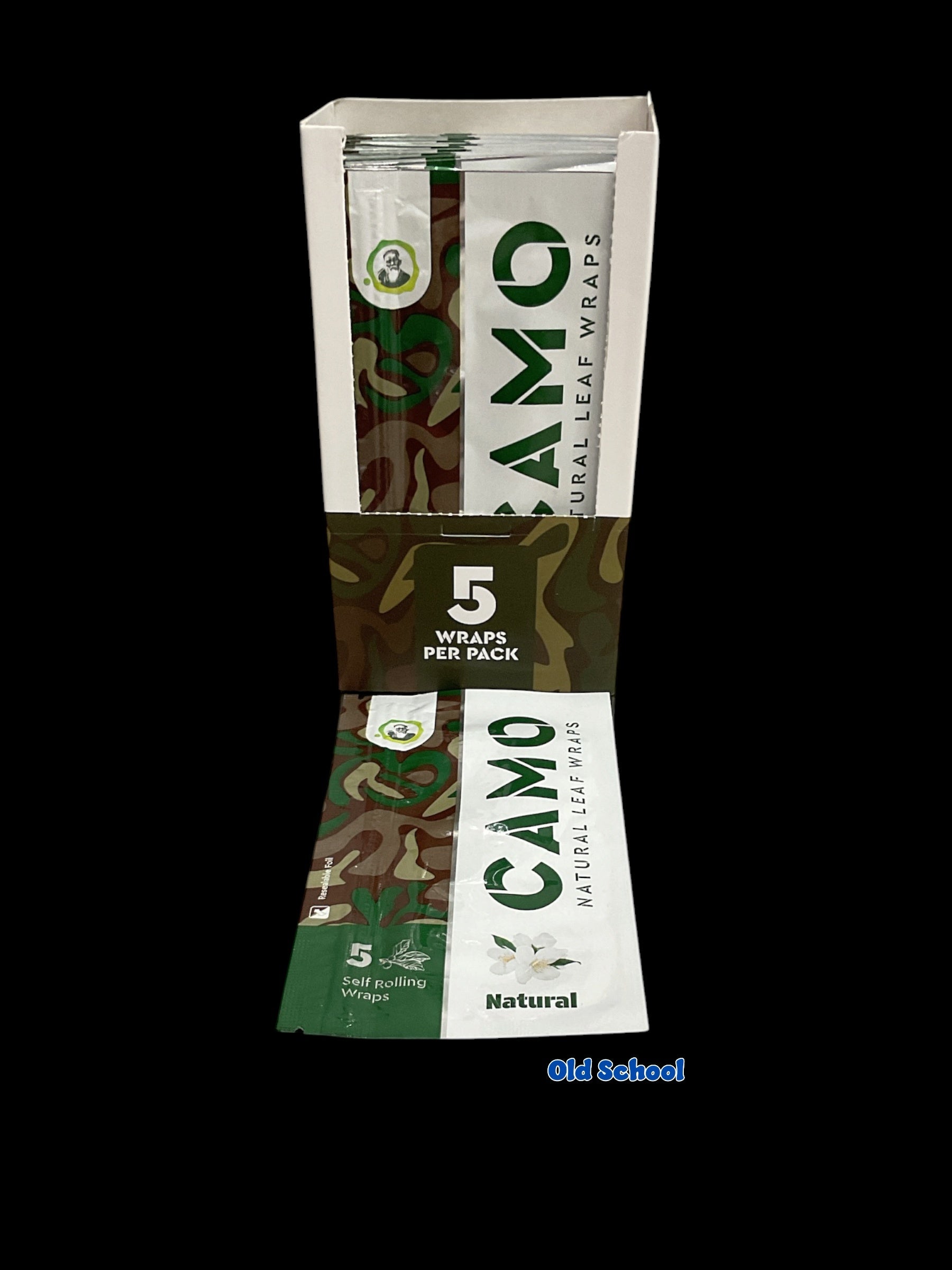 5pk Camo Natural Leaf Wraps
