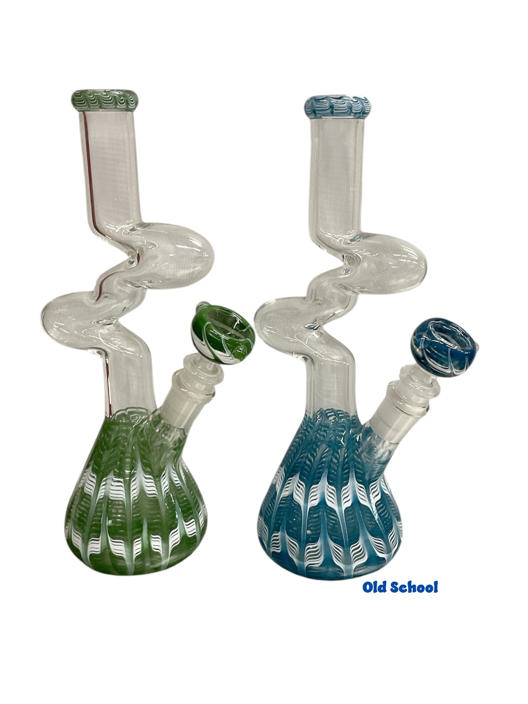 10” Wrap & Rake Zig Zag Water Pipe