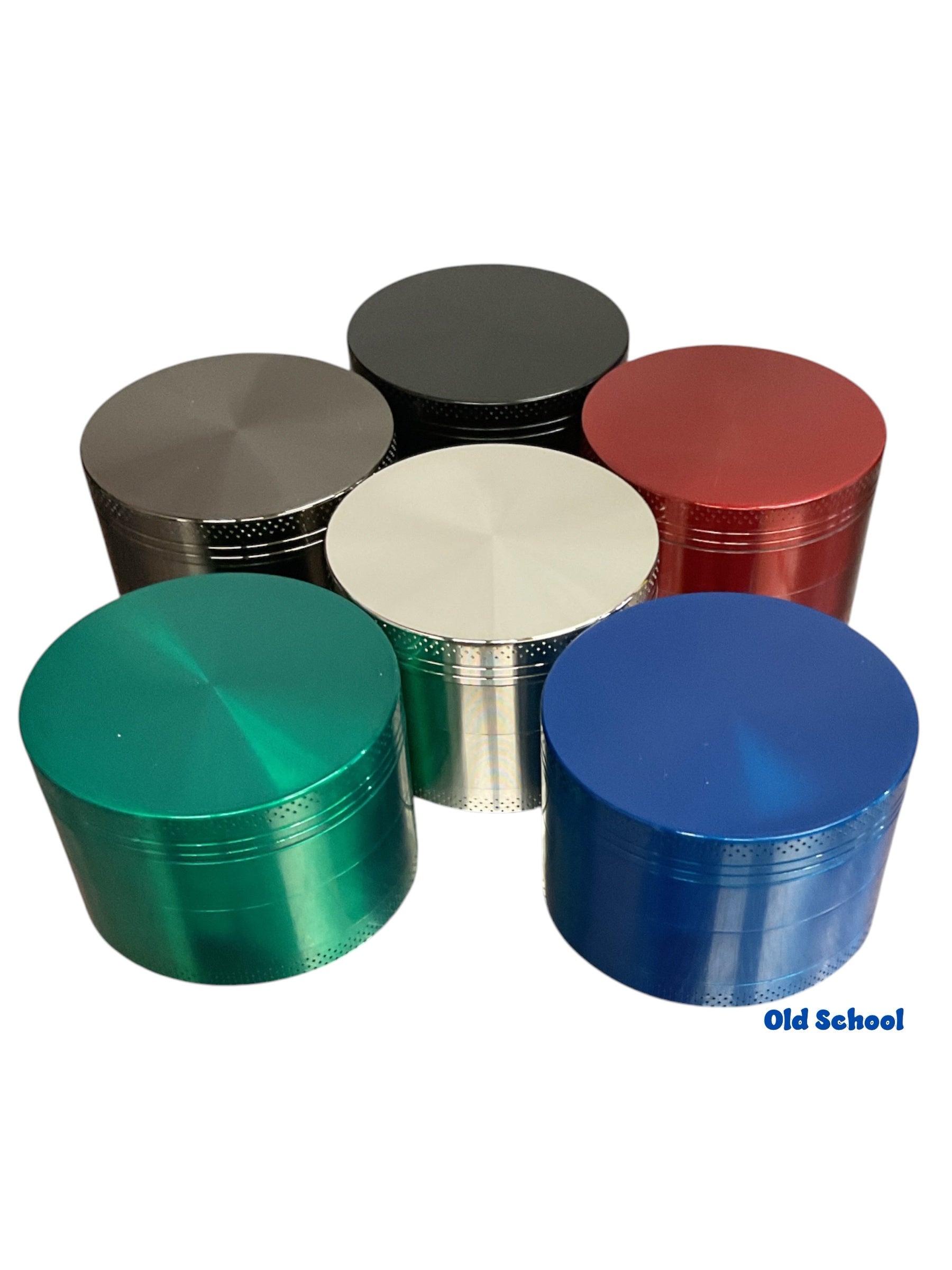 2.5” Zinc 4pc grinder assorted colors