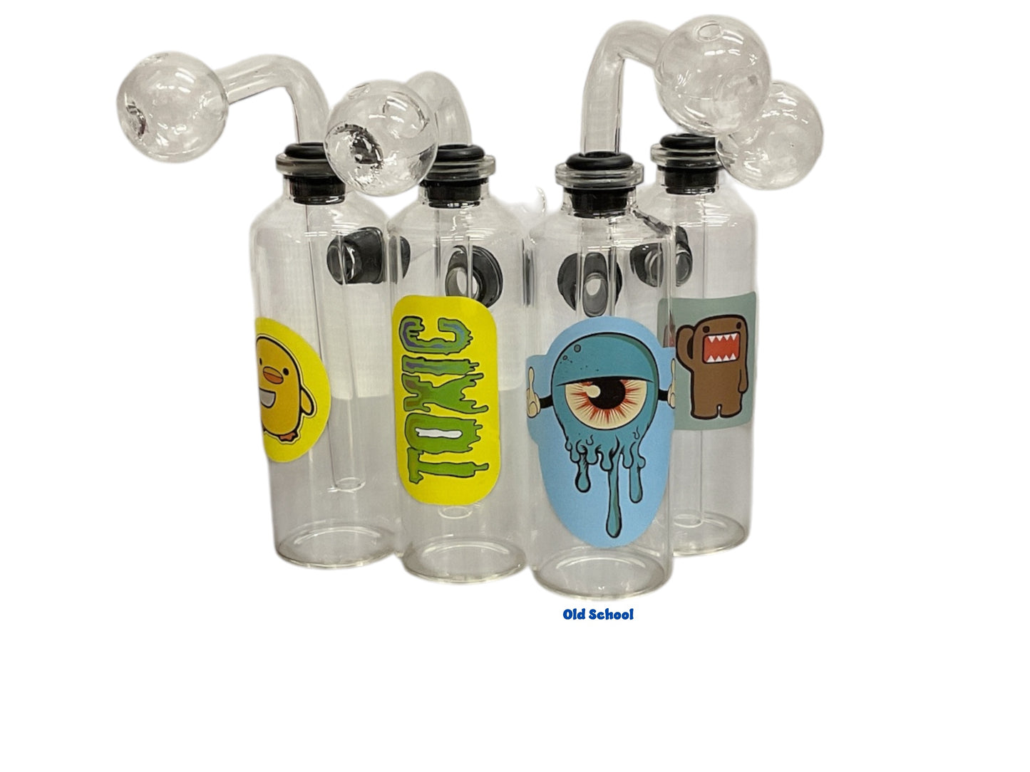 4” 3pcs Oil Burner Waterpipe w/ decal