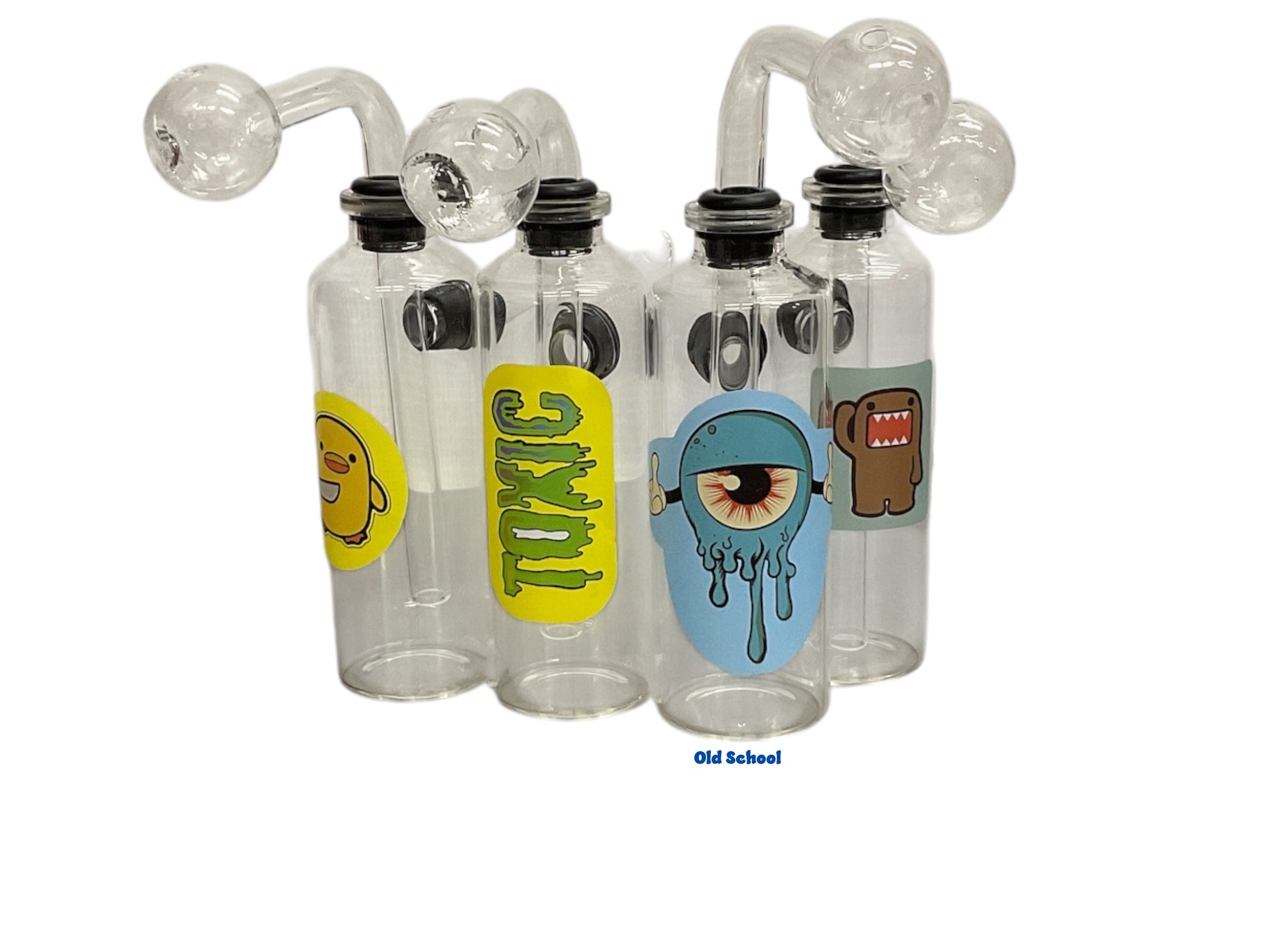 4” 3pcs Oil Burner Waterpipe w/ decal