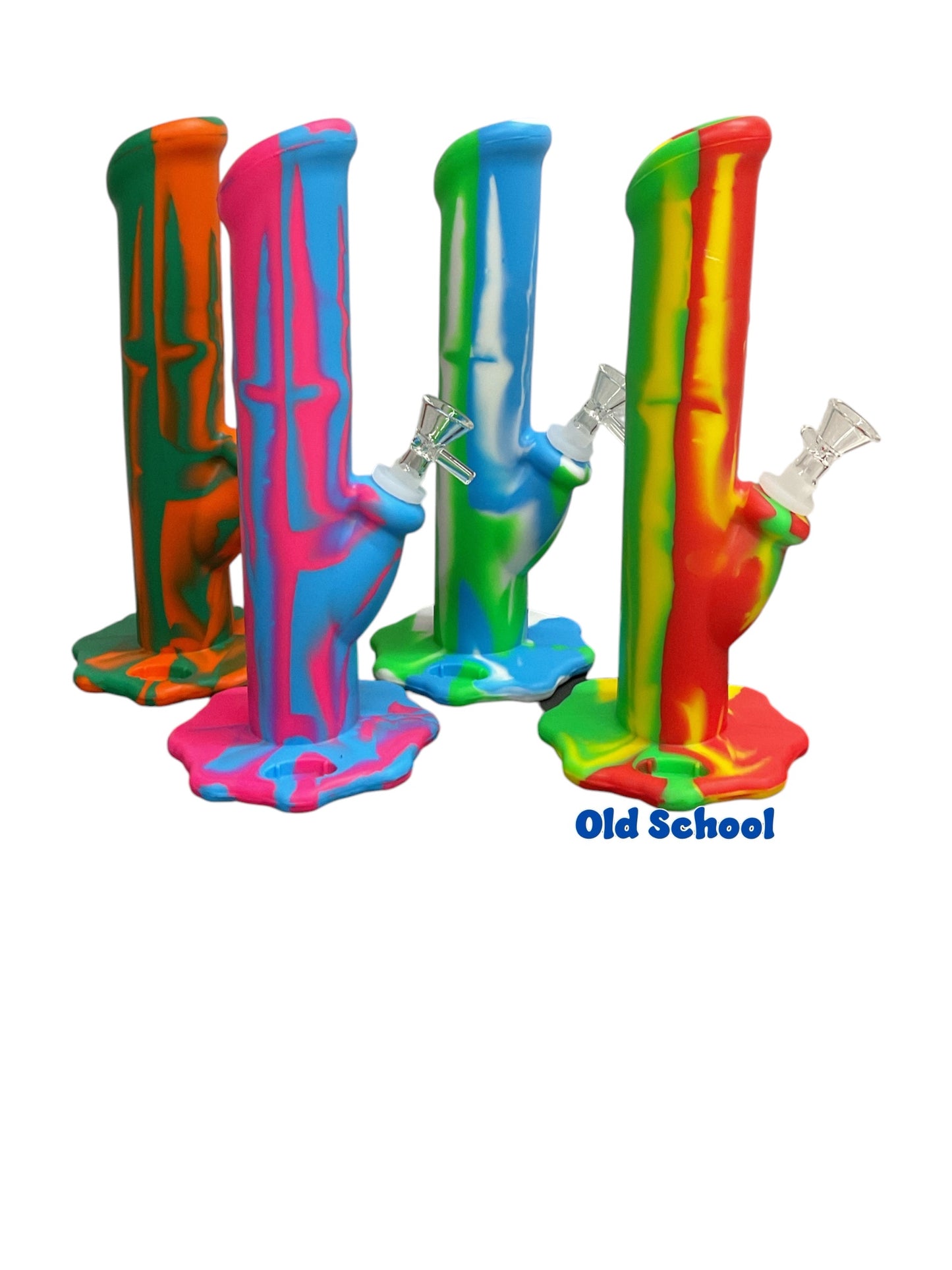 10” silicone straight tube water pipe