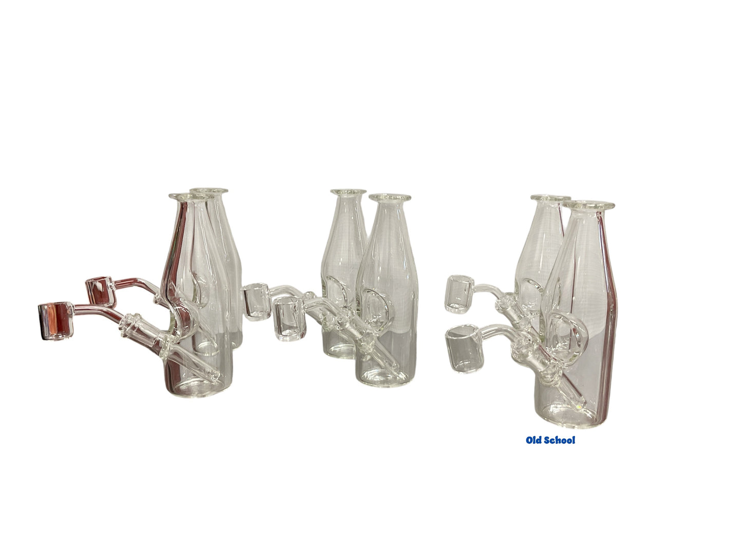 6” clear bottle rig