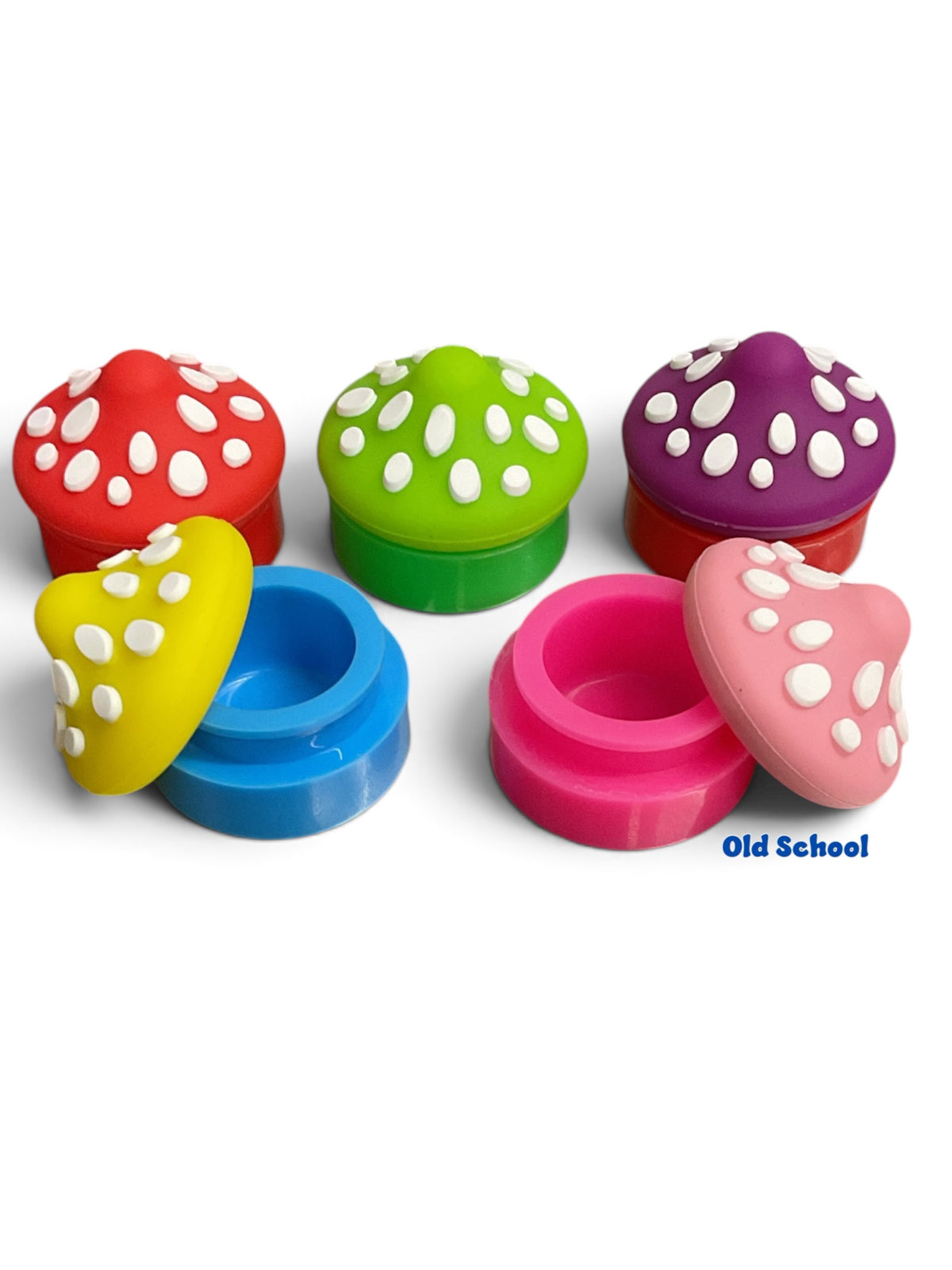 Mushroom design Silicone Oil containers