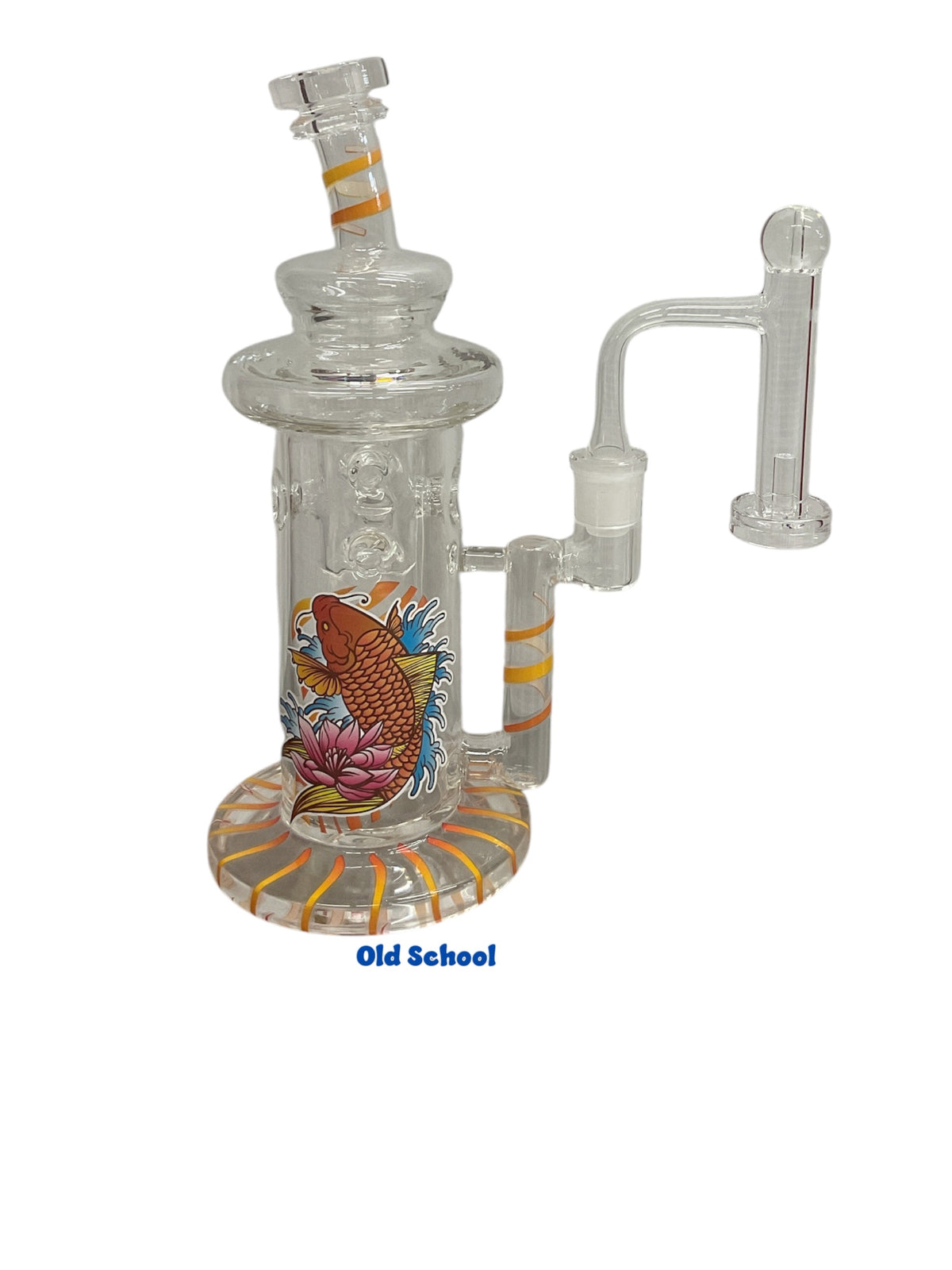Crooks- 9” Bent Neck Double Perc Straight Tube Rig