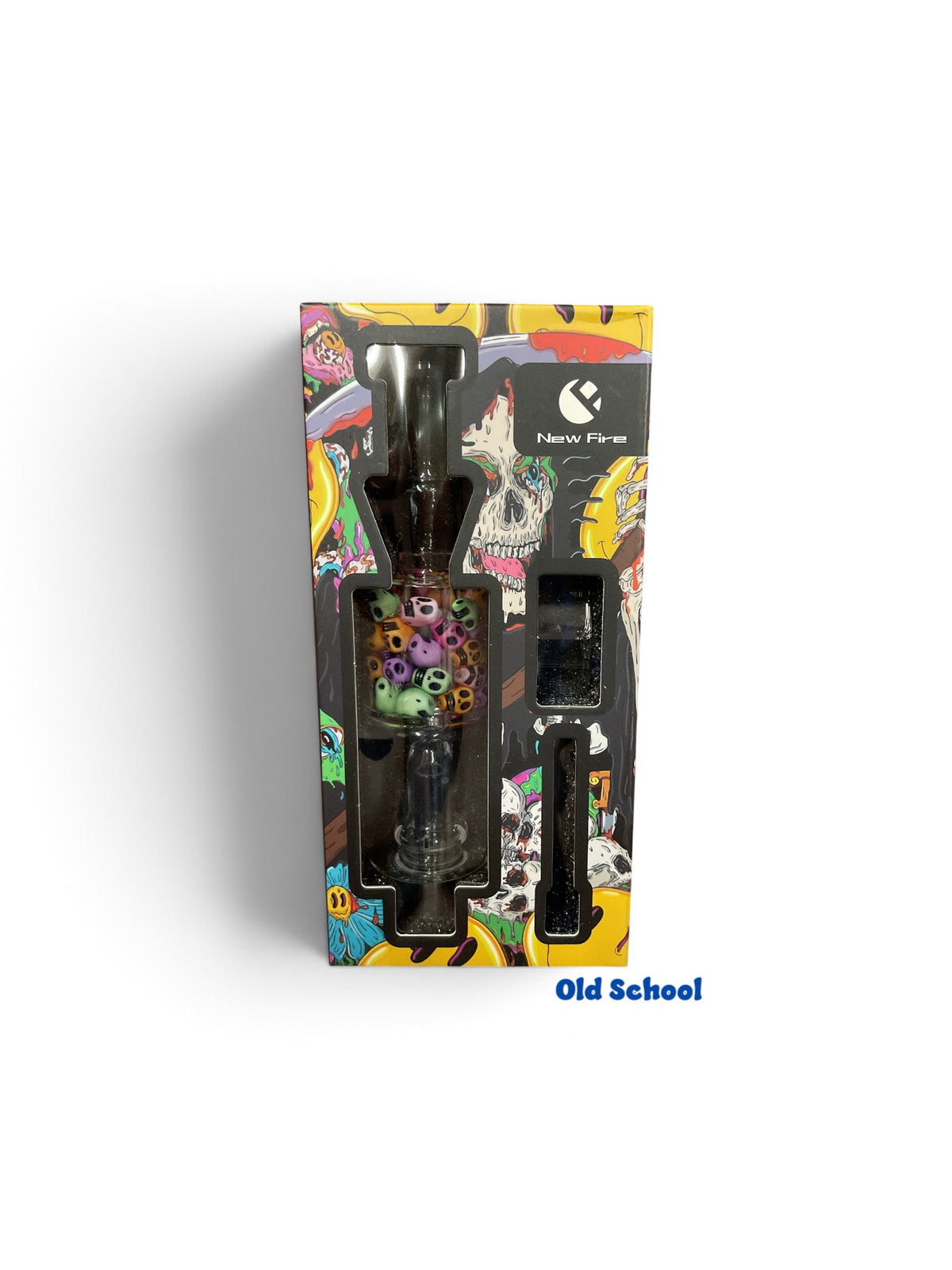 Skull nectar collector with ceramic tip