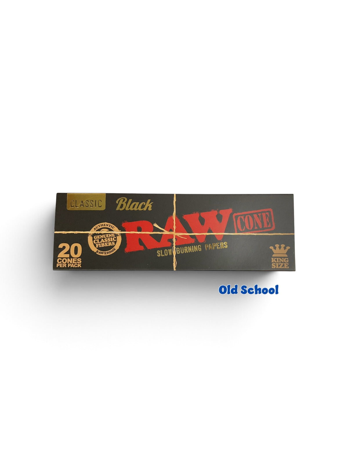 Raw Classic  Black 20pk King Size Cones